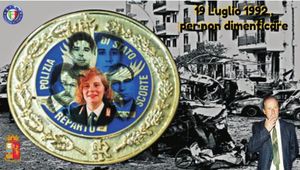 VIA D\'AMELIO - I POLIZIOTTI RICORDANO I POLIZIOTTI