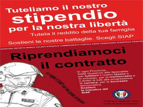 TUTELIAMO IL NOSTRO STIPENDIO PER LA NOSTRA LIBERTA' 