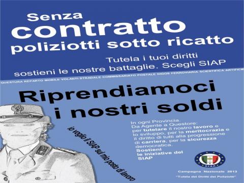 SENZA CONTRATTO POLIZIOTTI SOTTO RICATTO