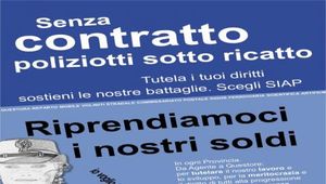 SENZA CONTRATTO POLIZIOTTI SOTTO RICATTO