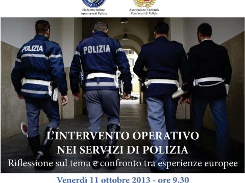L'INTERVENTO OPERATIVO NEI SERVIZI DI POLIZIA - Riflessione sul tema e confronto tra esperienze europee