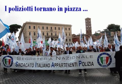 ALTOLA' AL GOVERNO: SINDACATI DI POLIZIA E dei VIGILI FUOCO IN PIAZZA