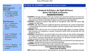 SIAPinform@ nr. 17 - ALTOLA\' AL GOVERNO: i poliziotti tornano in piazza