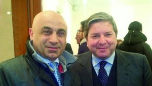 Istituzionale. Il Segretario Generale SIAP Veneto IULIANO Flaviano e l\'ex Ministro per la Pubblica Amministrazione e la semplificazione Gianpiero D\'ALIA.