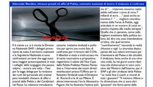SIAPINFORM@04 - RIORDINO, CHIUSURE PRESIDI ED UFFICI DI POLIZIA, CCNL: IL SINDACATO SI CONFRONTA