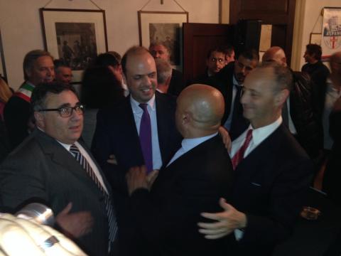 IL SEGRETARIO GENERALE DEL SIAP IN VENETO IULIANO FLAVIANO INCONTRA IL MINISTRO DELL\'INTERNO ANGELINO ALFANO 