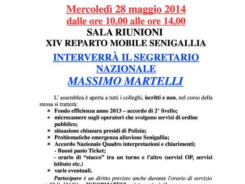 ASSEMBLEA GENERALE - Interverr&agrave; Seg. Nazionale Massimo Martelli