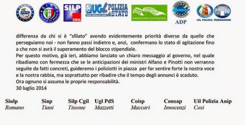 AVANTI CON LA PROTESTA. 