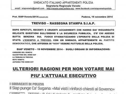 TREVISO: le ulteriori ragioni per non votare mai più l'attuale esecutivo di Governo