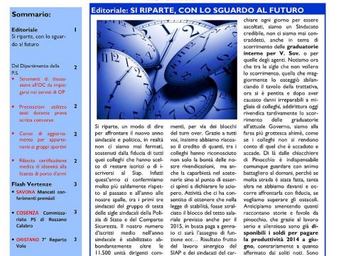 SIAPINFORM@01: SI RIPARTE, CON LO SGUARDO AL FUTURO