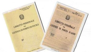 CERTIFICAZIONE PORTO D\'ARMI