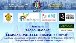 &quot;SENZA TRACCIA&quot; - SEMINARIO