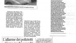 POLIZIA, SIAMO POCHI E VECCHI 