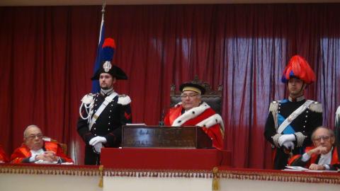 IL PRESIDENTE DELLA CORTE D'APPELLO DI CATANIA ALL'APERTURA DELL'ANNO GIUDIZIARIO  