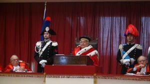 IL PRESIDENTE DELLA CORTE D\'APPELLO DI CATANIA ALL\'APERTURA DELL\'ANNO GIUDIZIARIO  