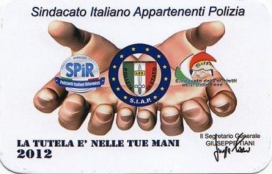 Tessera SIAP anno 2012