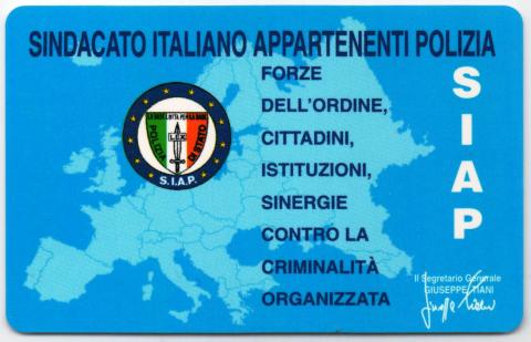 Tessera SIAP triennale dal 2000 al 2002