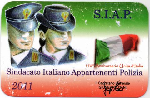 Tessera SIAP anno 2011 