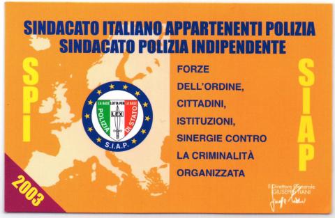 Tessera SIAP anno 2003