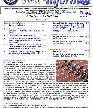 SIAPInform@ nr. 01 del 16 Gennaio 2012