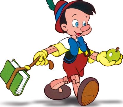 L\'elenco di Pinocchio dal Paese dei Balocchi