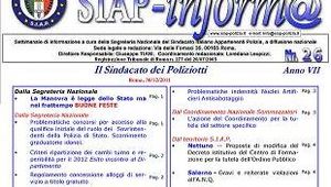 SIAPInform@ nr. 26 del 30 Dicembre 2011