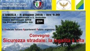 CONVEGNO - Sicurezza Stradale:  la legalit&agrave; &egrave; vita