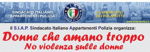 CONVEGNO "DONNE CHE AMANO TROPPO, NO VIOLENZA SULLE DONNE"