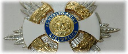 ONORIFICENZA DI CAVALIERE DELL'ORDINE "AL MERITO DELLA REPUBBLICA ITALIANA"