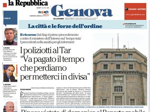 RASSEGNA STAMPA : LA REPUBBLICA DI GENOVA DEDICA DUE PAGINE AL SIAP GENOVA