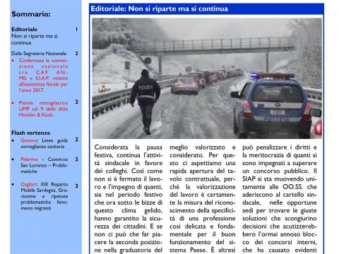 SIAPINFORM@01: Non si riparte ma si continua