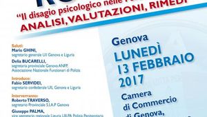 SIAP GENOVA - TAVOLA ROTONDA: "IL DISAGIO PSICOLOGICO NELLE FORZE DELL\'ORDINE: ANALISI, VALUTAZIONI, RIMEDI"