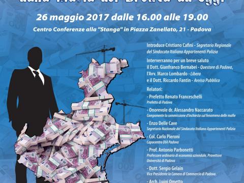 26 MAGGIO: CONVEGNO "L'EVOLUZIONE MAFIOSA IN VENETO ..." PADOVA