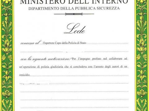 RICONOSCIMENTI PREMIALI PER LODEVOLE COMPORTAMENTO - Ex Territoriale