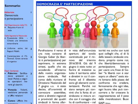 SIAPINFORM@09: DEMOCRAZIA E' PARTECIPAZIONE