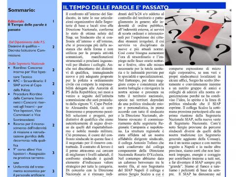 SIAPINFORM@13: IL TEMPO DELLE PAROLE E' PASSATO