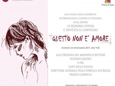 CONVEGNO "QUESTO NON E' AMORE"
