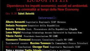 CONVEGNO: LUDOPATIA. DIPENDENZA TRA IMPATTI ECONOMICI, SOCIALI ED AMBIENTALI. LE CRIMINALITA\' AI TEMPI DELLA NEW ECONOMY