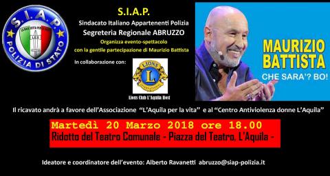 L'AQUILA: INIZIATIVA DI SOLIDARIETA'