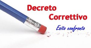 RIORDINO  - DECRETI CORRETTIVI, Esito incontro