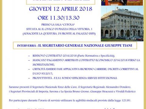 GENOVA: ASSEMBLEA GENERALE