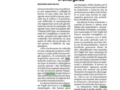 SIAP GENOVA RASSEGNA STAMPA ED ONLINE