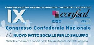 IX CONGRESSO CONFSAL - 14/15/16 GENNAIO - 