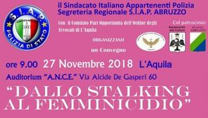 CONVEGNO: DALLO STALKING AL FEMMINICIDIO
