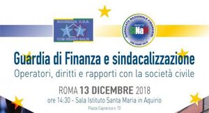 CONVEGNO: GUARDIA DI FINANZA E SINDACALIZZAZIONE 
