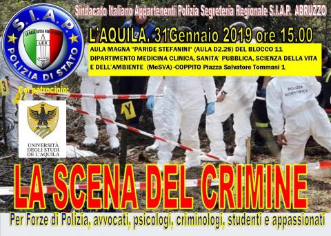 "LA SCENA DEL CRIMINE" - CONVEGNO