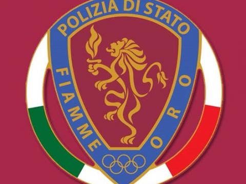 Paolo Venturini e la sua impresa  con i colori della Polizia di Stato  